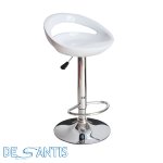 Banqueta ABS Encosto Branca