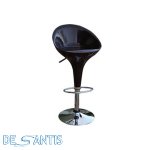Banqueta ABS Encosto Preta